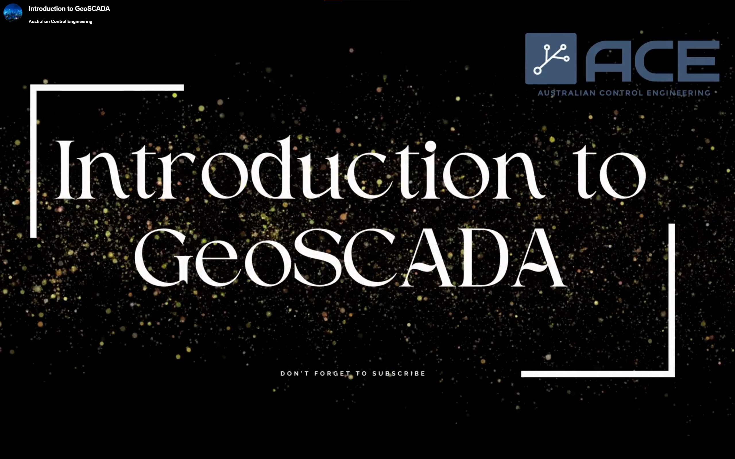 ACE Engineer explains about GeoSCADA